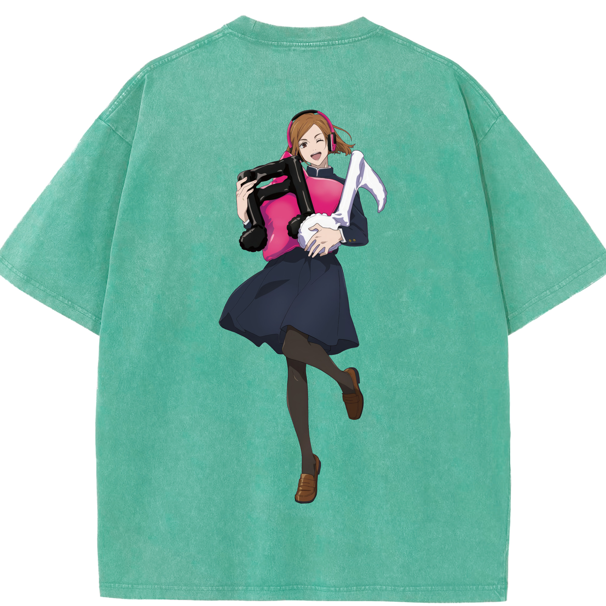 （画像用） 呪術廻戦 Jujutsu Kaisen 綿100% ヴィンテージ風 半袖Tシャツ（背面プリント）